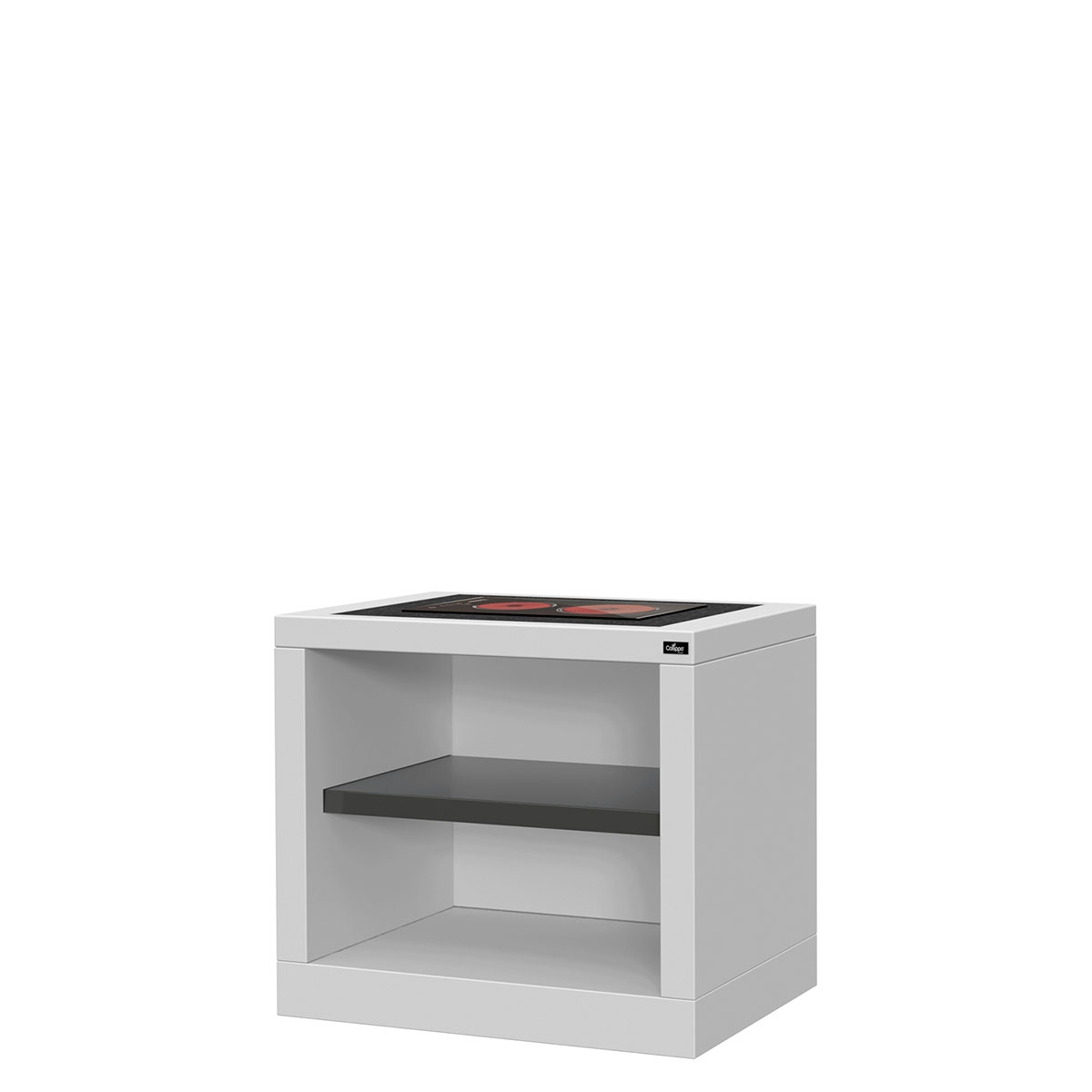 Comptoir avec plaque de cuisson électrique en granit et Vilamoura Black