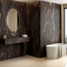 Bathroom with Crema Marfil Matte flooring 120x120