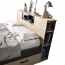 Lanka cama compacta 135/140x190 Natural/Grafite - 3