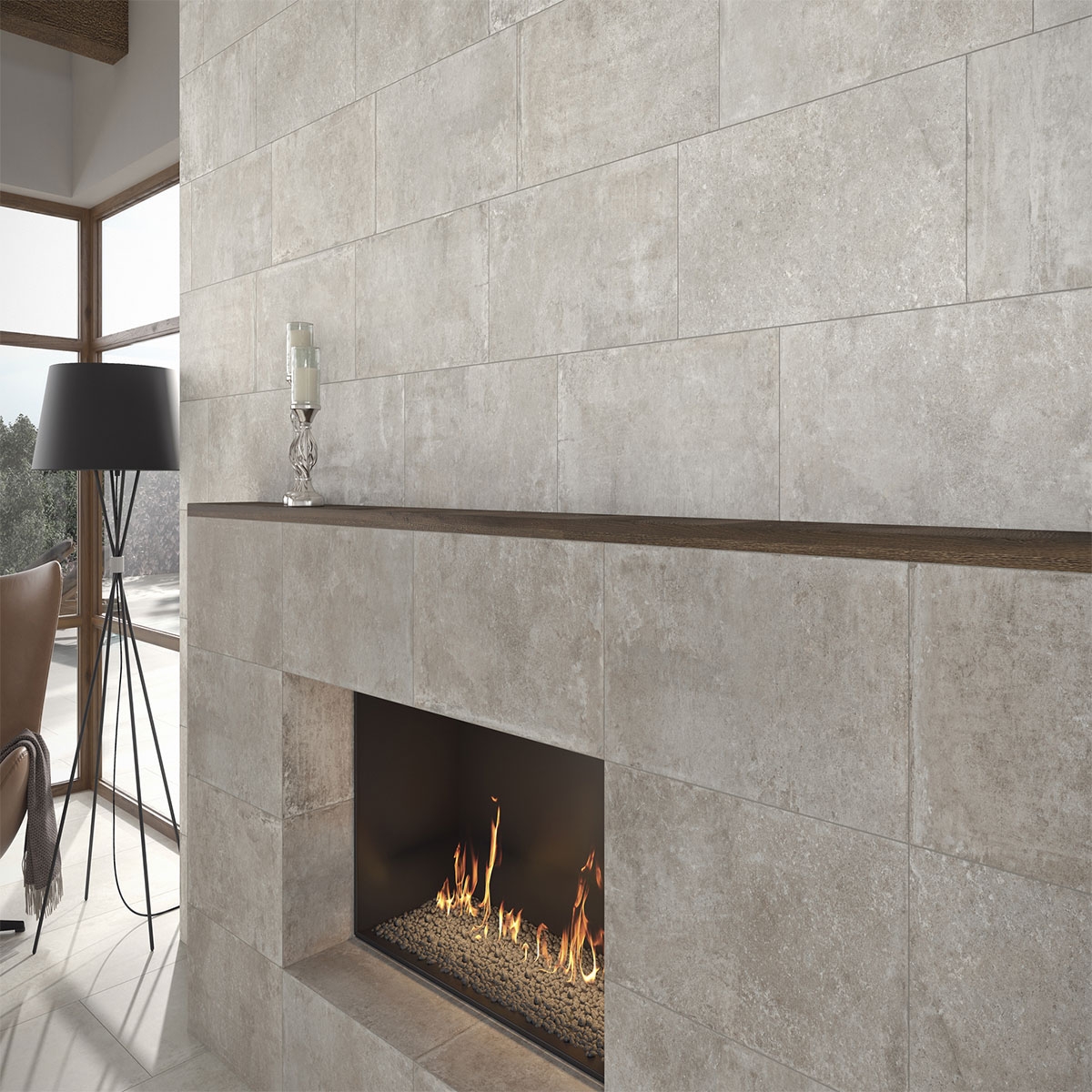 Interior com revestimento Etienne Ivory 30x90