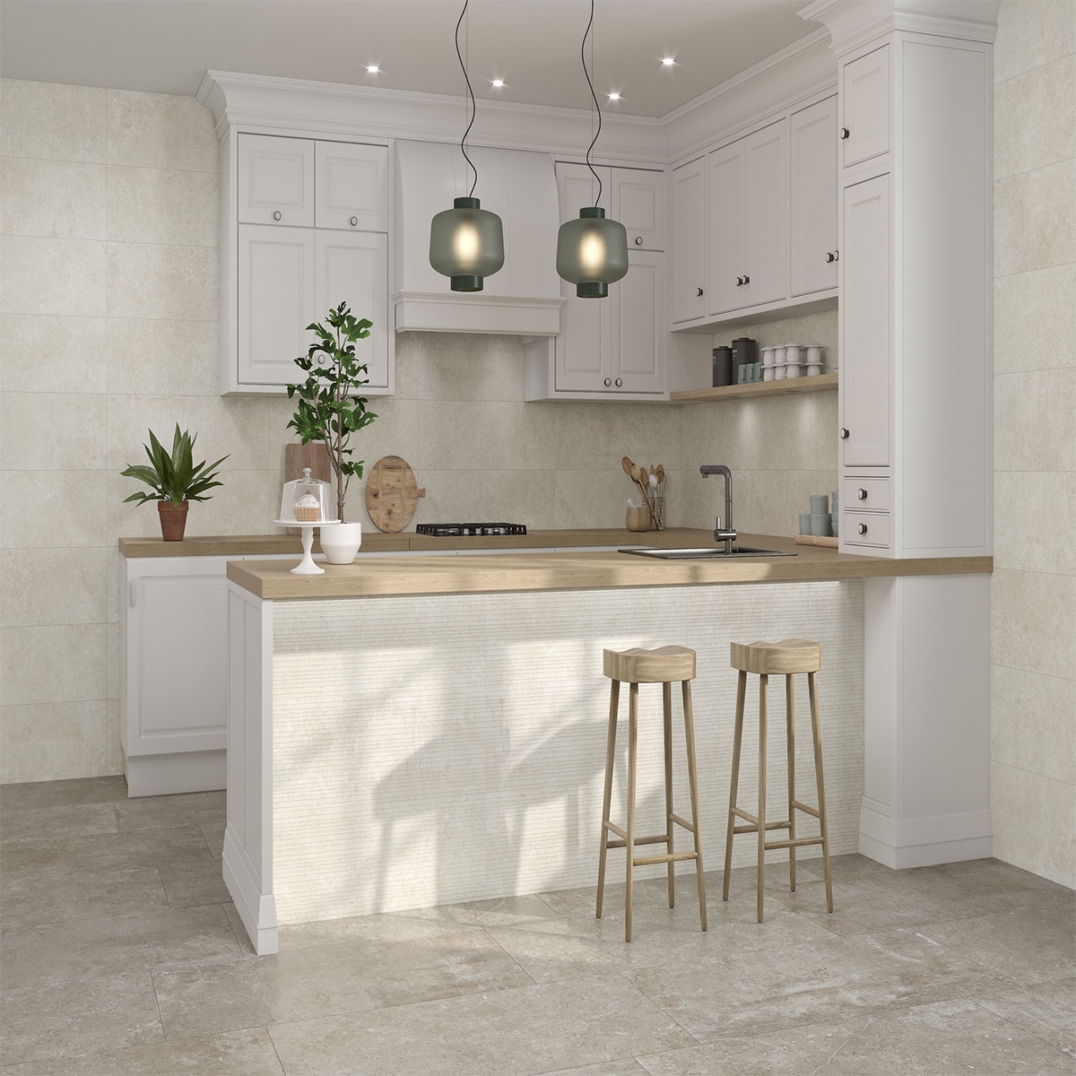 Intérieur avec revêtement Etienne Raye Ivory 30x90