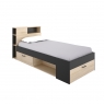 Cama Compacta Lanka 90x190 Grafito