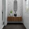 Baño con revestimiento CR Block Carrara 16.3x51.7