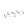 Dimensions du lit Dina 90x190 + 2 tiroirs