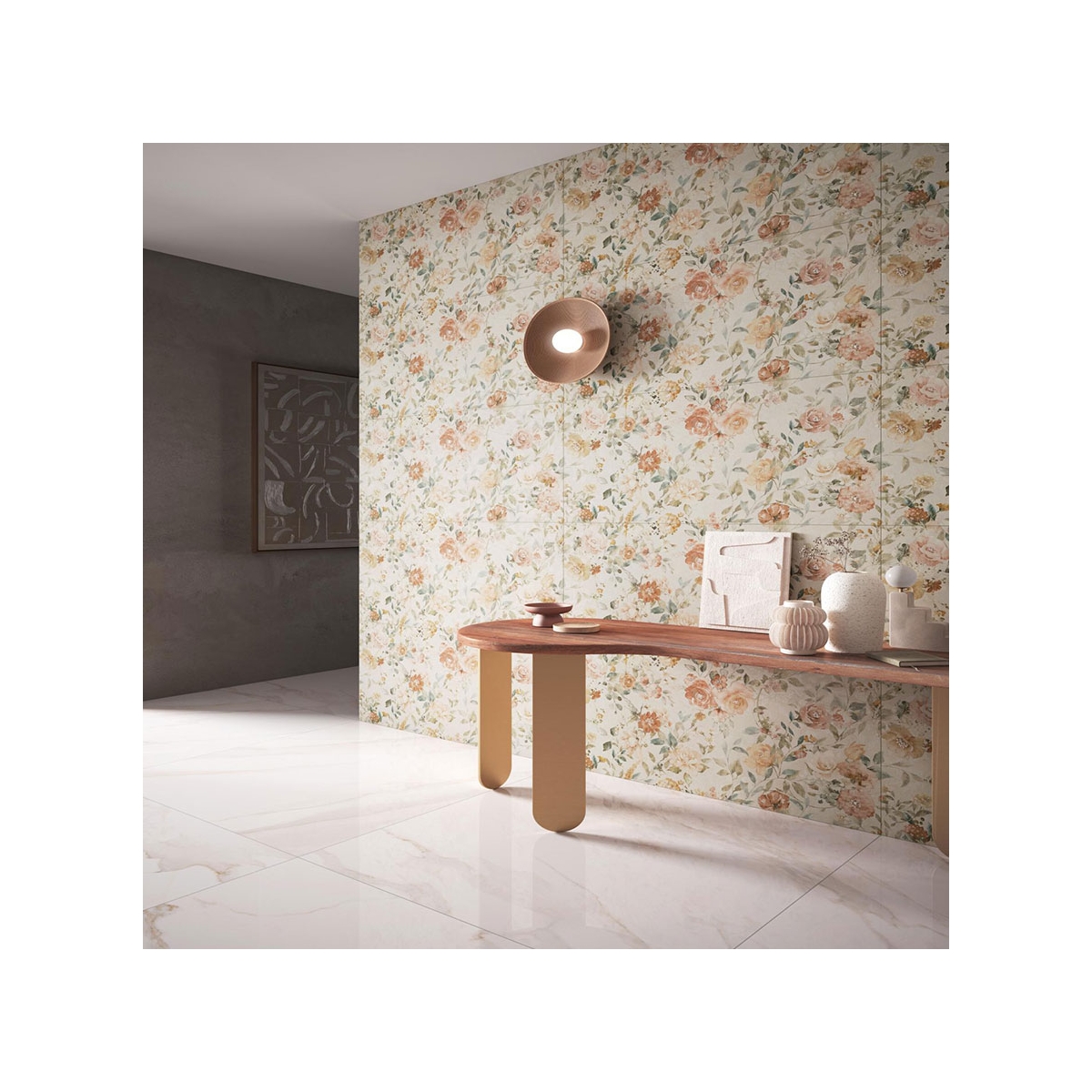 Interior with CR Apulia Gold flooring 90x90