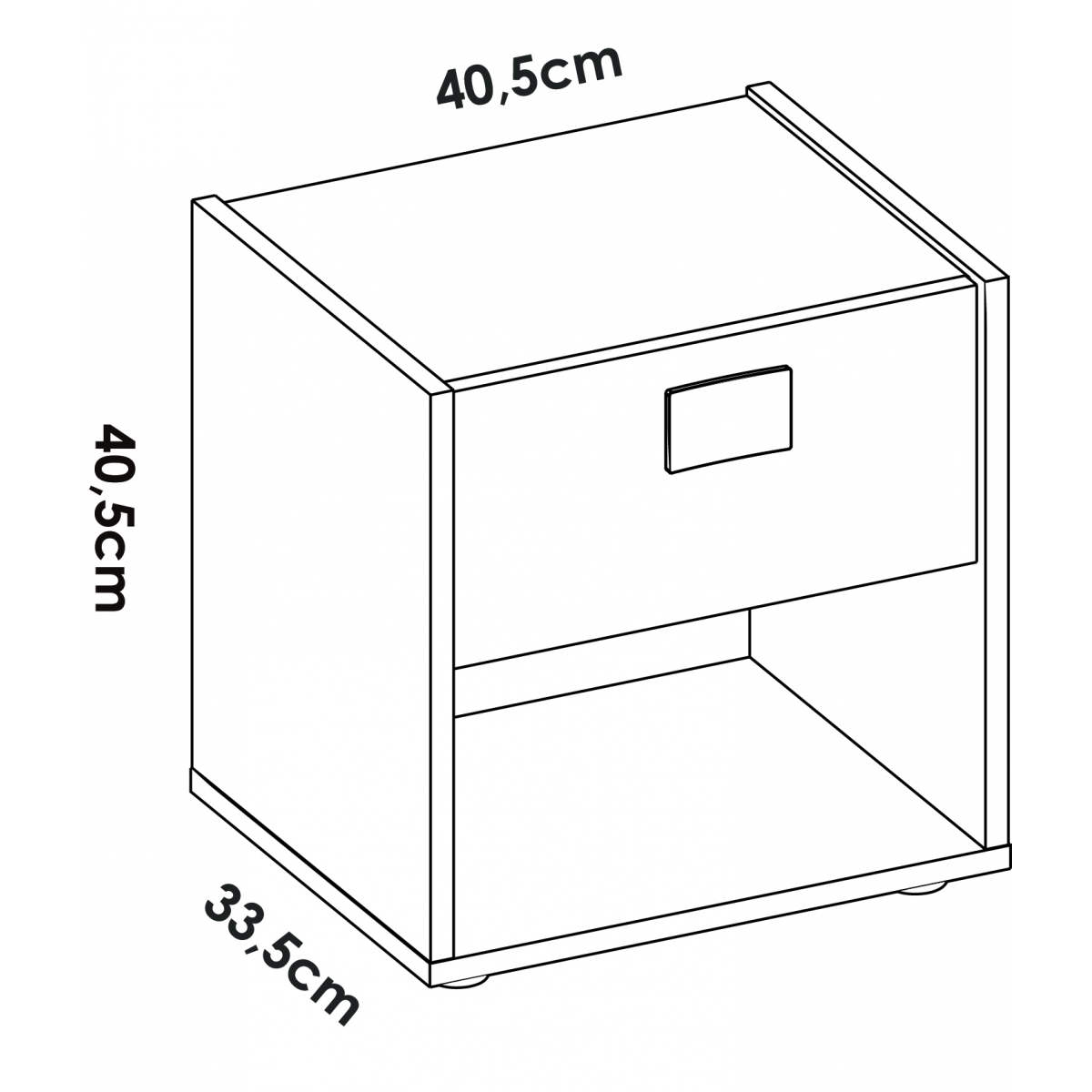 Dina Bed Size 4 + Nightstand