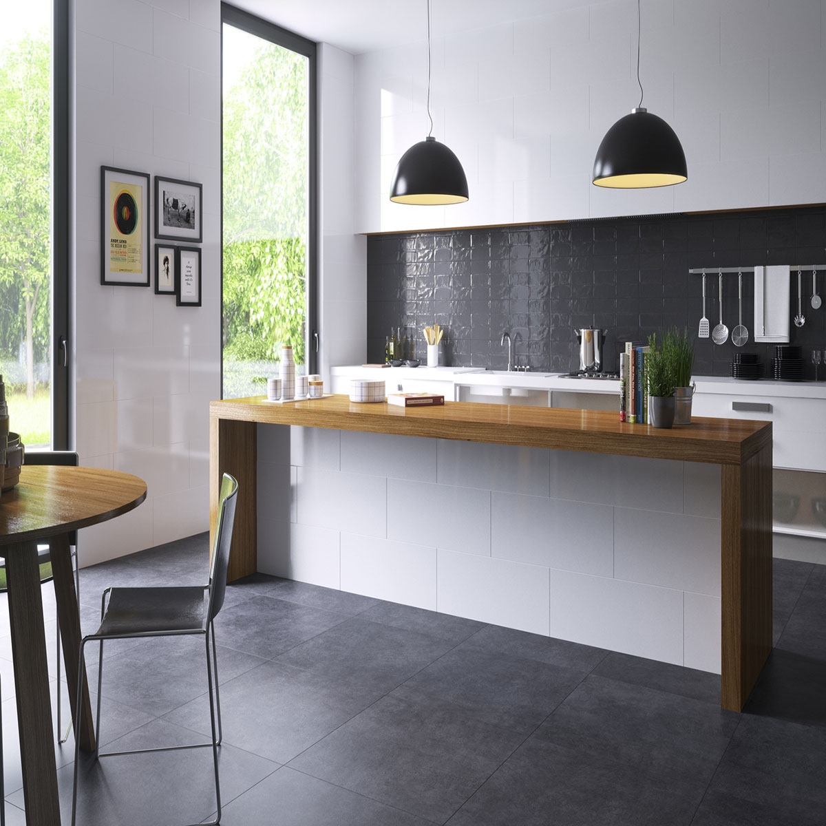 Intérieur avec revêtement Foster White 25x75