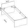Top Bed Medidas 90x190 Natural