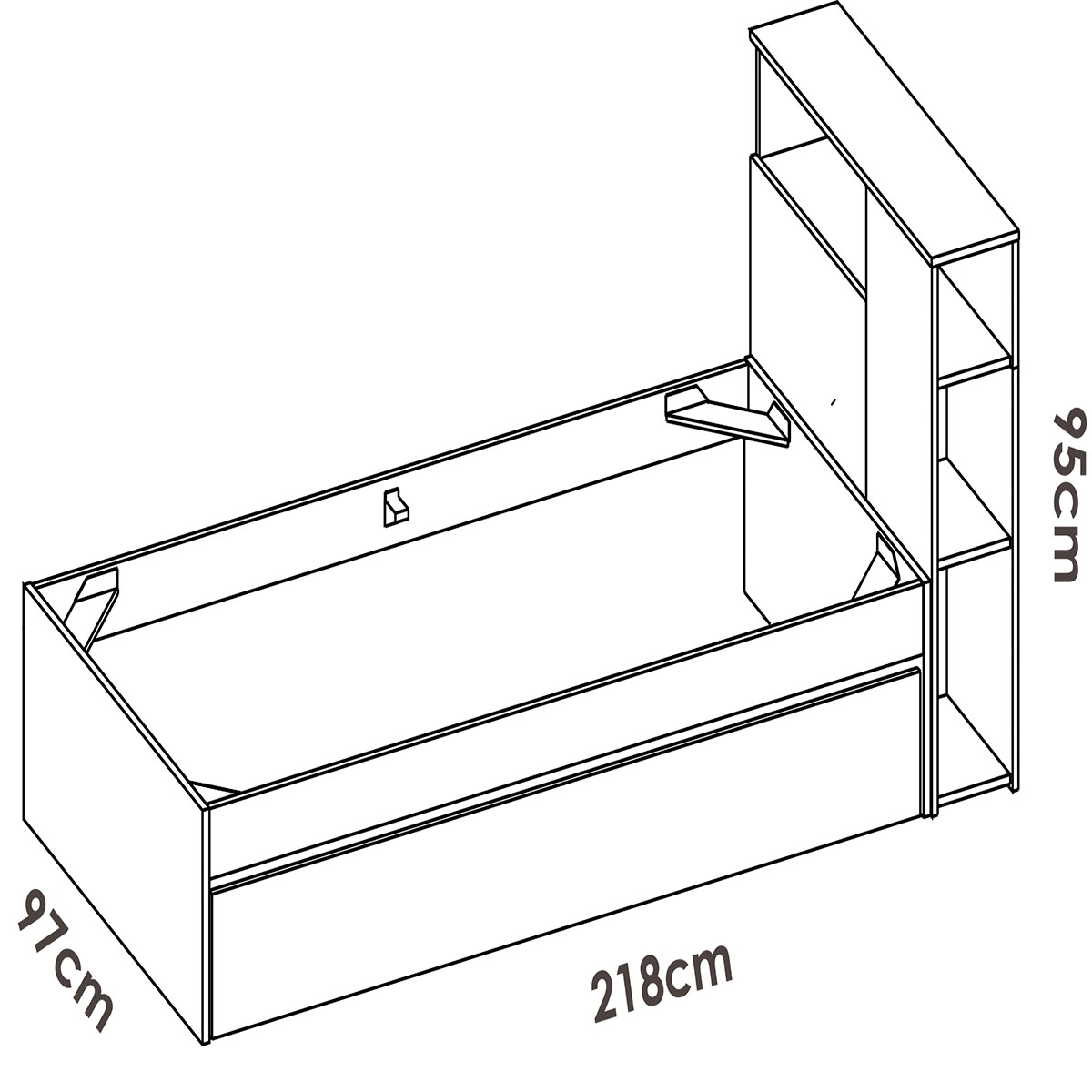 Kopf + Zehn Ring 90x190 + natürliche/weiße Widerstandsmessungen