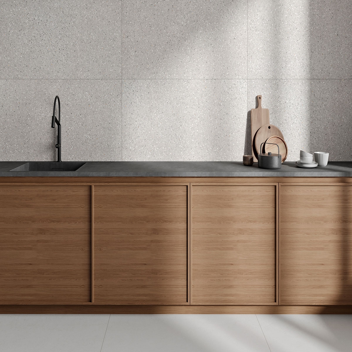 Interior with Goldoni Grigio 60x120 coating