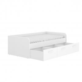 Aro Cama Nido Mek con 3 Cajones Blanco