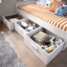 Mek Trundle Bed with 3 Drawers White - 2