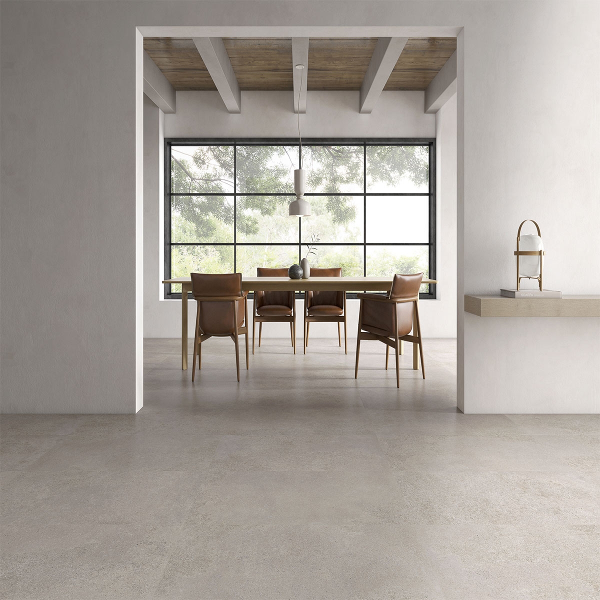 Interior with Geneve Grey pavement 60x120