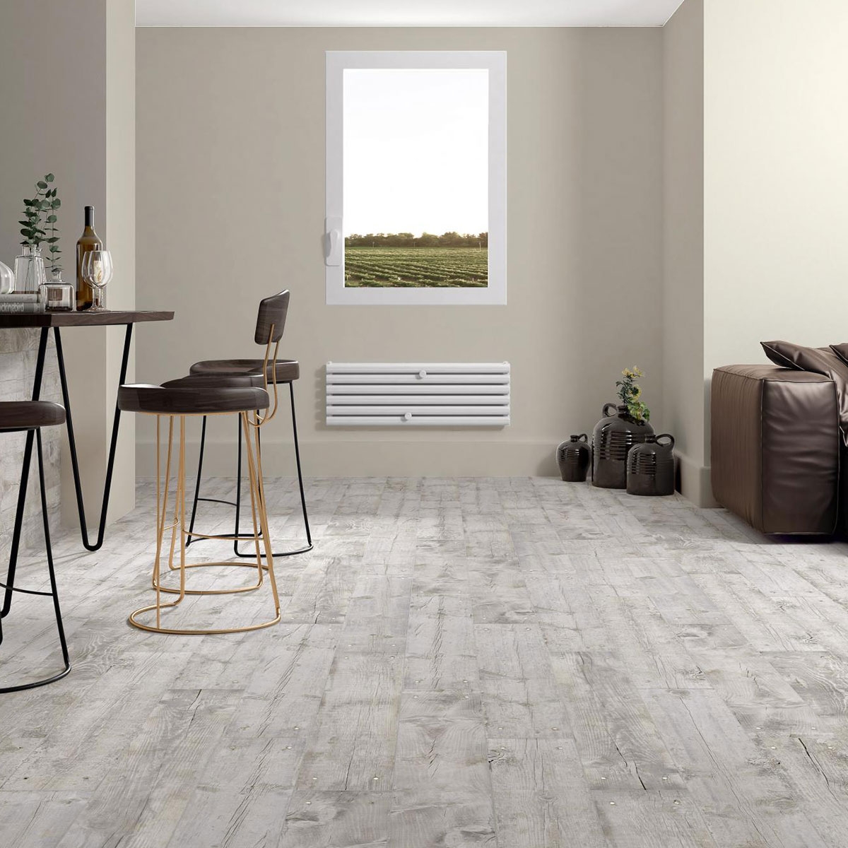 Intérieur avec plancher Bois Antic 15x90