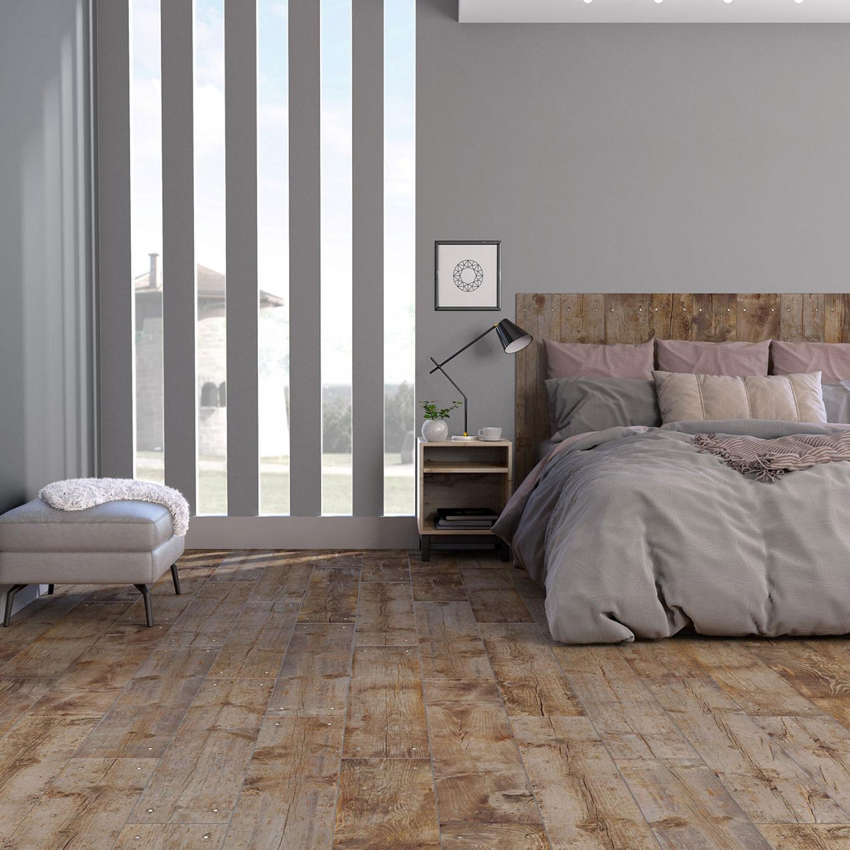 Interior with Bois Beige flooring 15x90