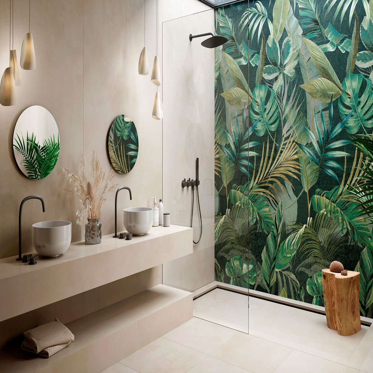 Eleganza Beige Non-slip Bathroom with Pavement 60x60 (Box 1.44m2)