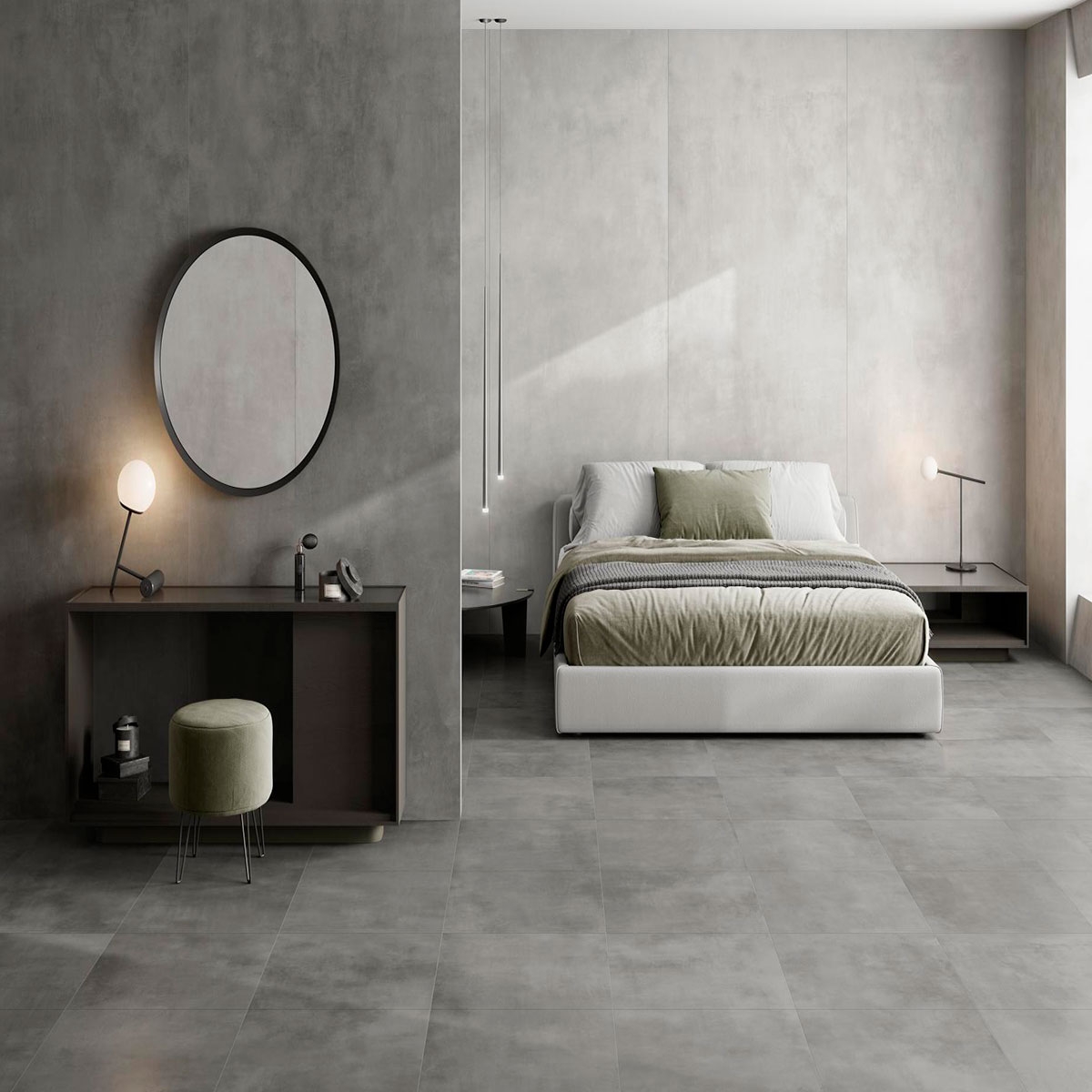 Interior with Eleganza Grigio Non-slip flooring 60x60