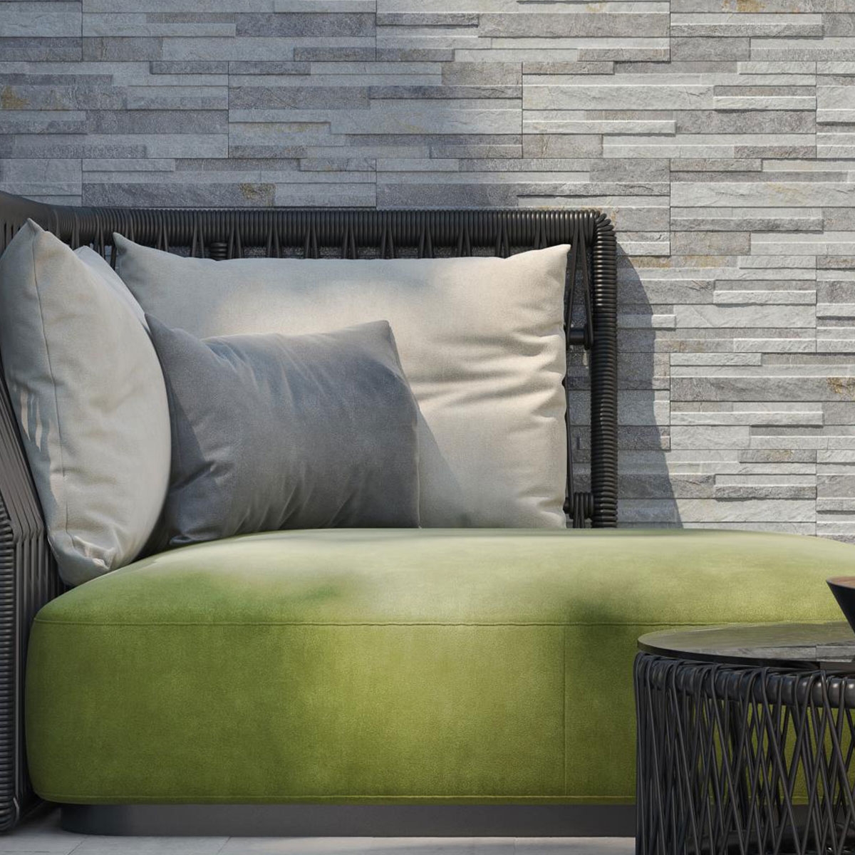 Interior con revestimiento Eos Gris 17x52