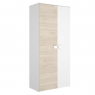 Dina Armoire 2 Portes Blanc/Naturel