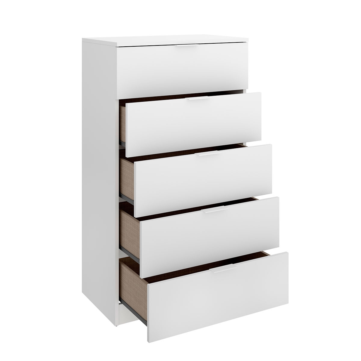 Xifonier Lago 5 Tiroirs Blanc - 3