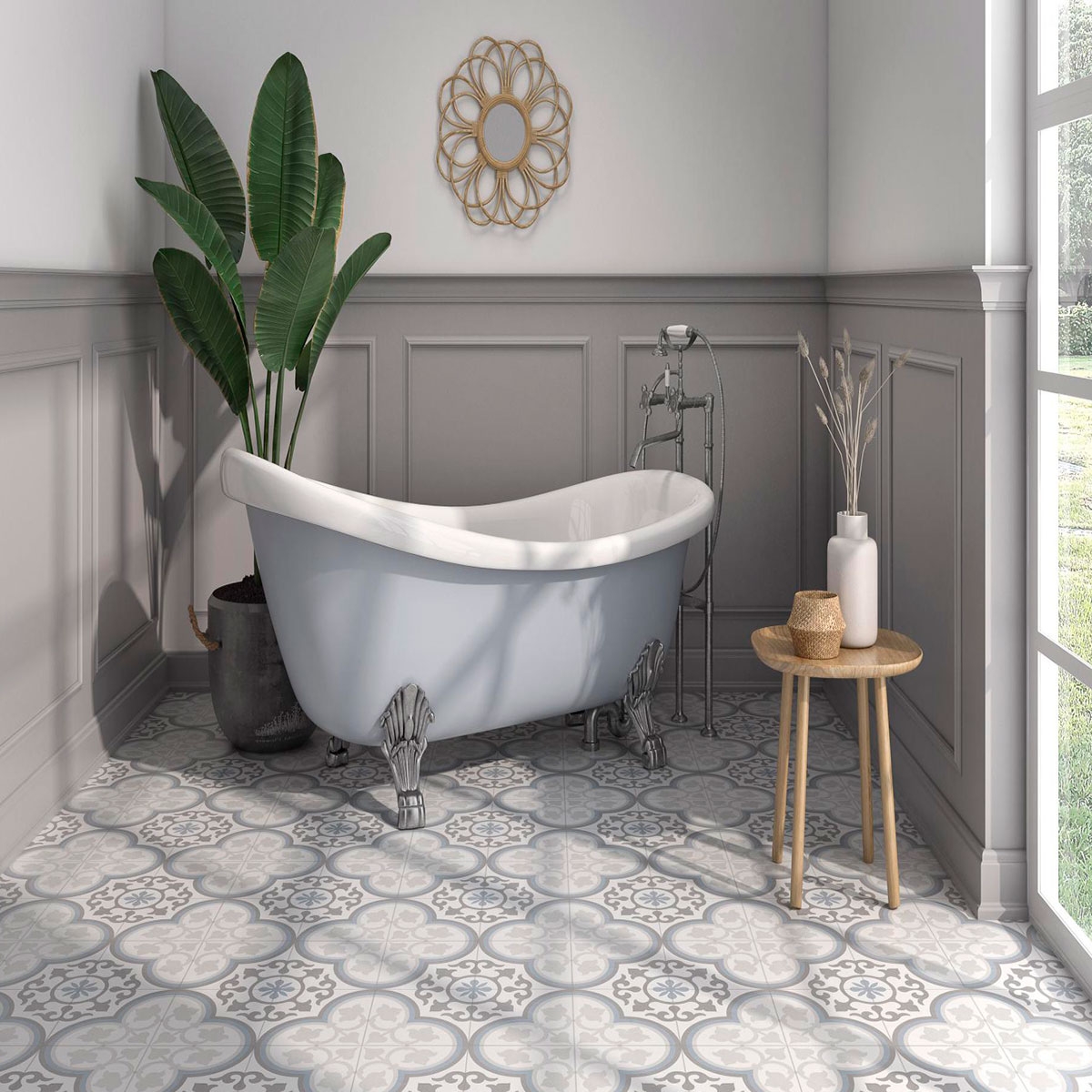 Interior with Vintage Pearl pavement 45x45