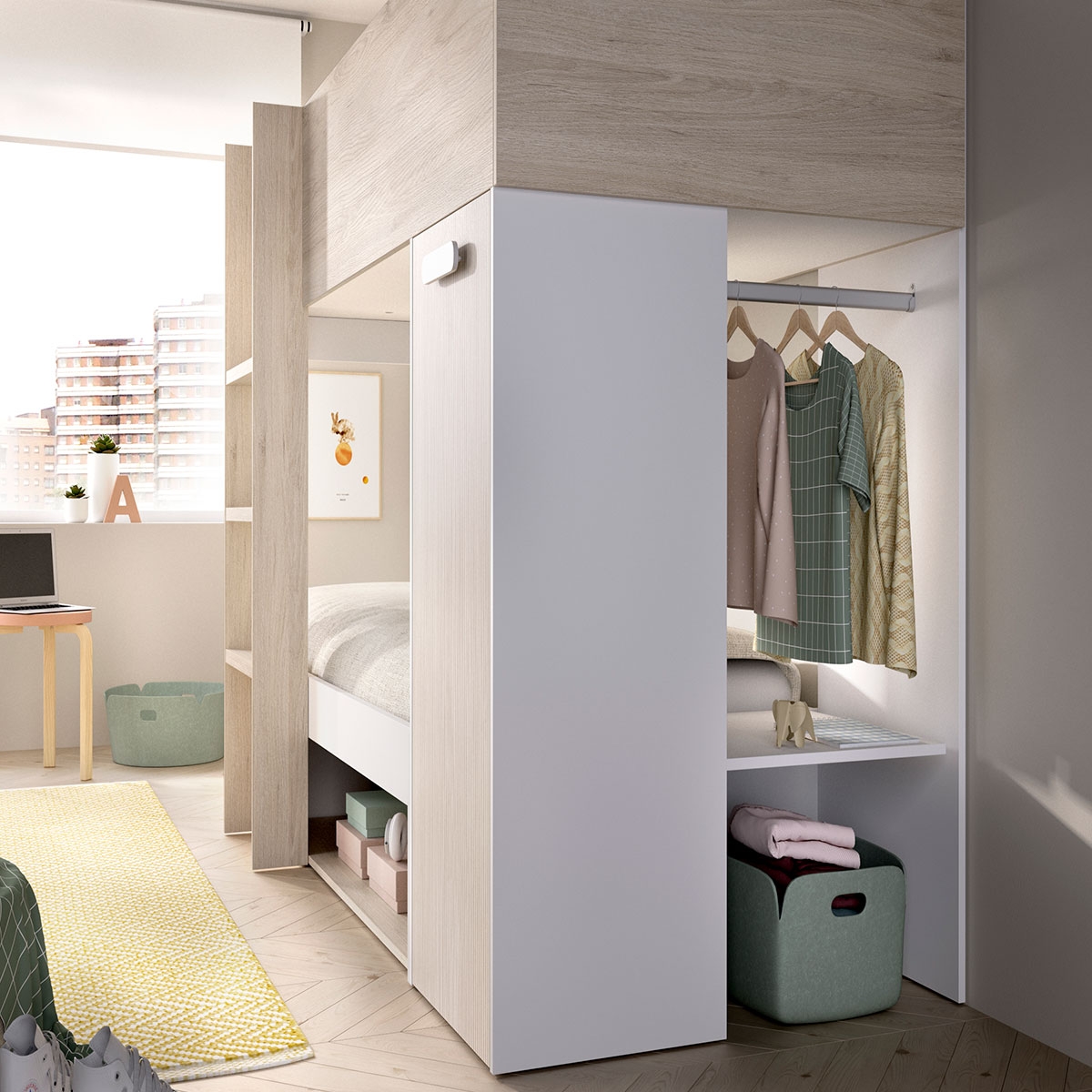 Quarto com Cama Train Kos 2 Camas 90x190 - 2