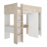 Spylo 90X200 Hochbett mit Arbeitstisch und Kleiderschrank