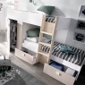 Zimmer mit Groe-Etagenbett mit Kleiderschrank und 2 Schubladen – 2