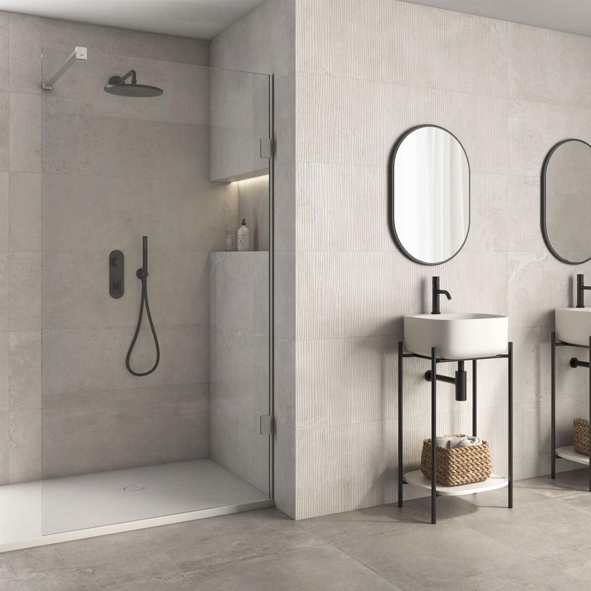 Intérieur avec revêtement Midway Bone 40x120