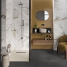 Bathroom with flooring ES Omnia Argent 60x120