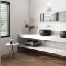 Bathroom with flooring ES Nera Walnut 20x120