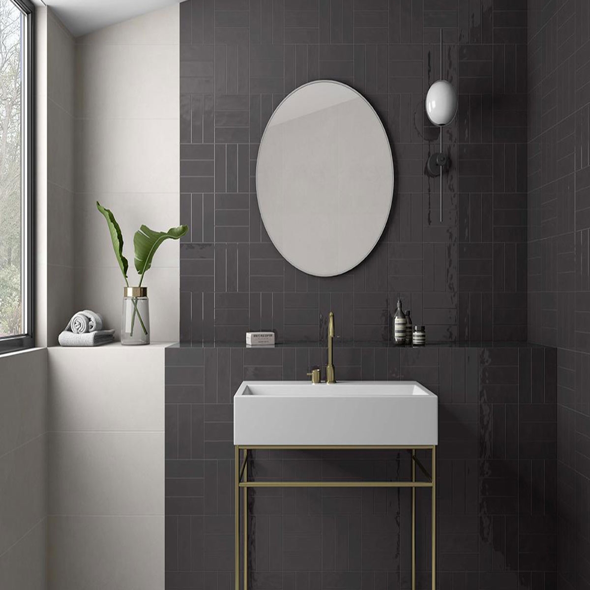 Baño con revestimiento ES Omnia Neutro 30x60