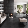 Living room with flooring Alloy Coal 60x60