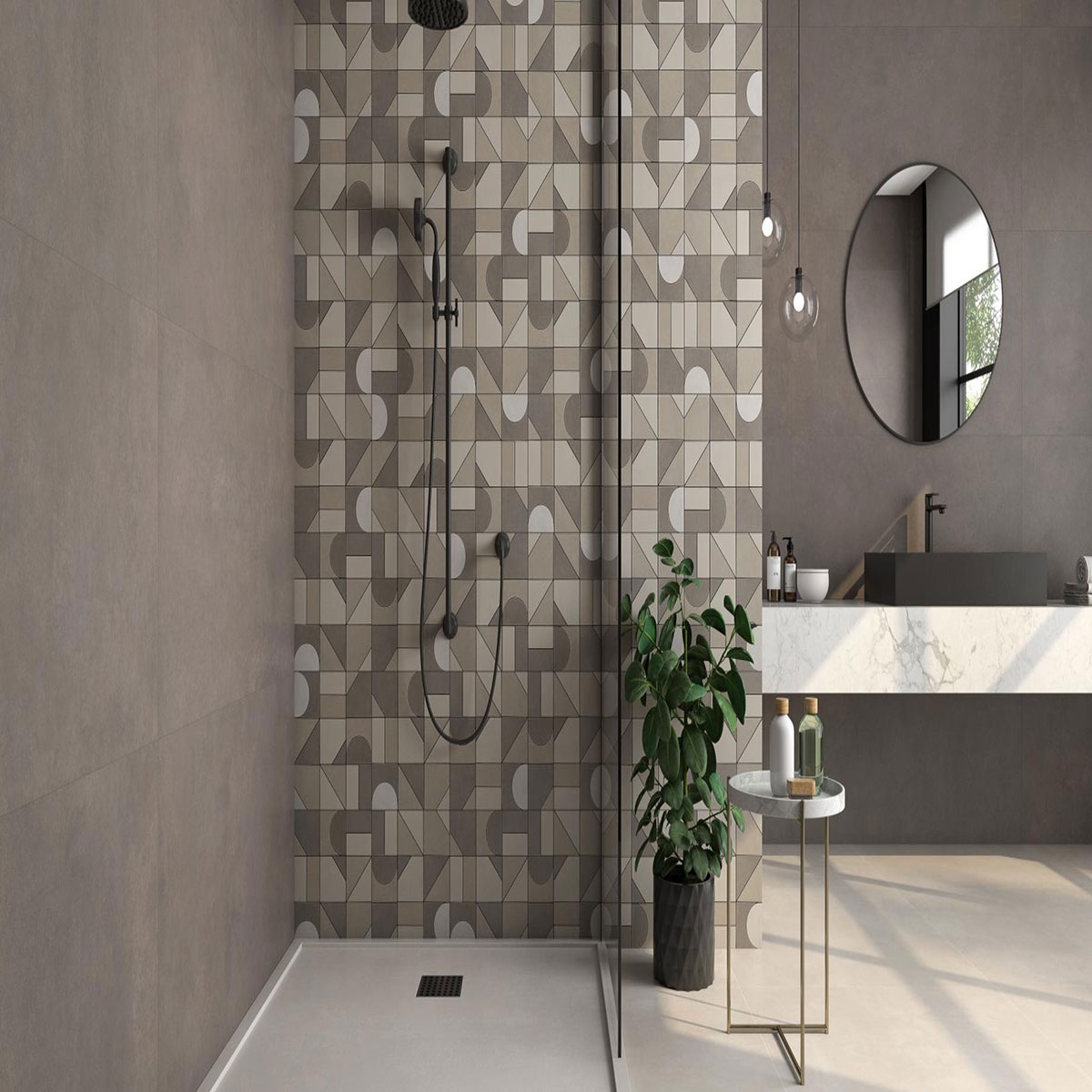 Baño con revestimiento ES Omnia Noce 60x120