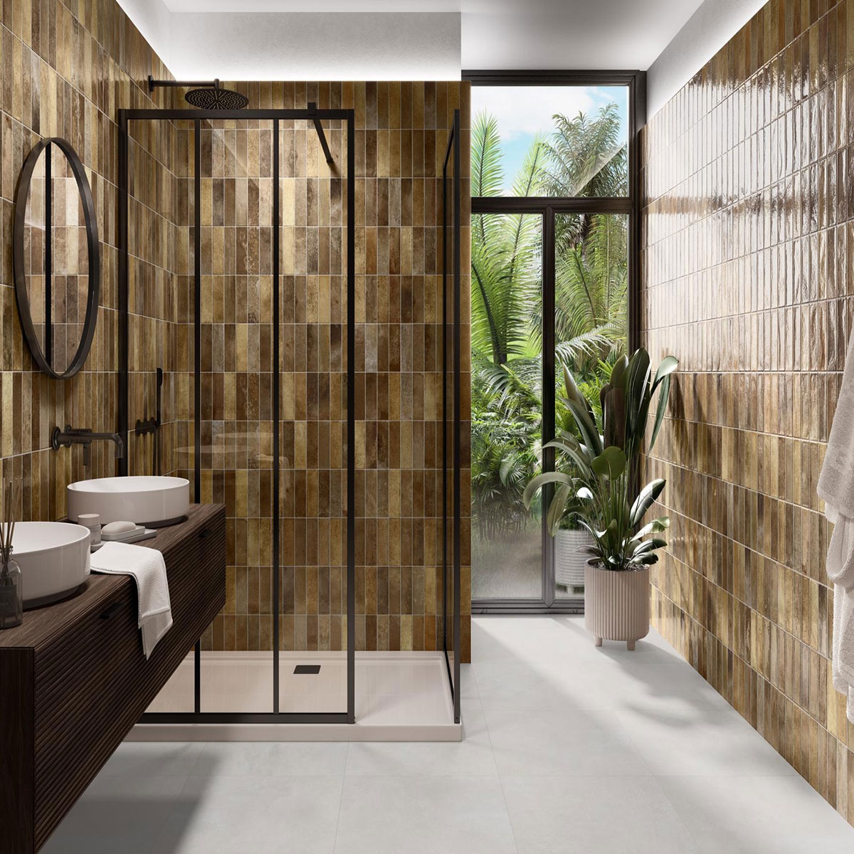 Artline Ambre Revêtement de salle de bain 31.6x60