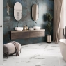 Salle de bain avec revêtement Alloy Azzurro Lapatto 60x120