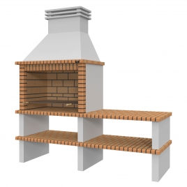 Barbecue with Nisa Yellow-Brown Countertop