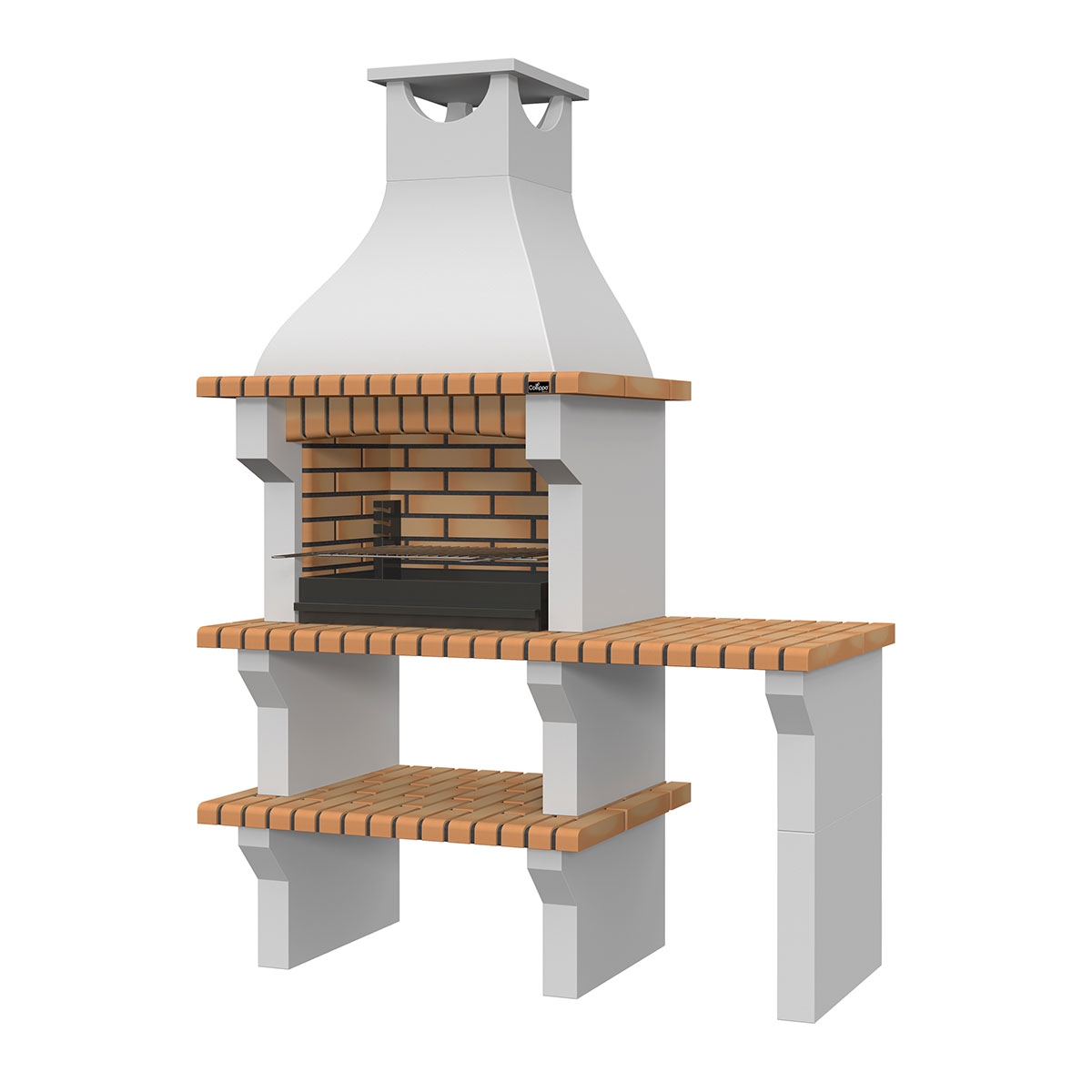 Silves Yellow Barbecue with Countertop