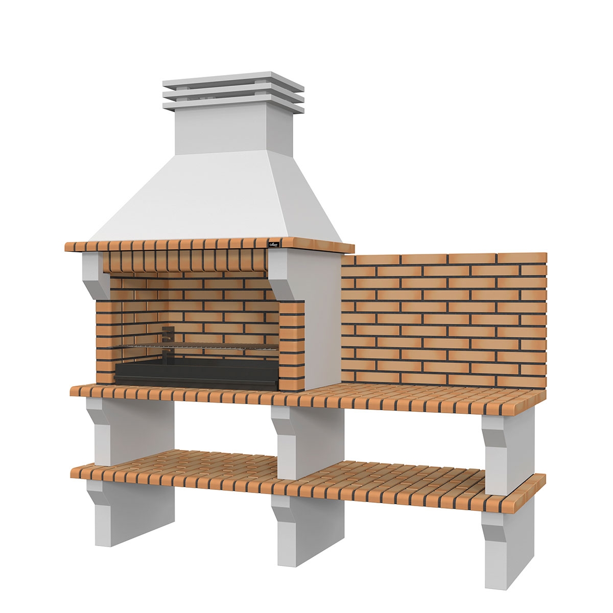 Barbecue mit Arbeitsplatten Viana Amarillo