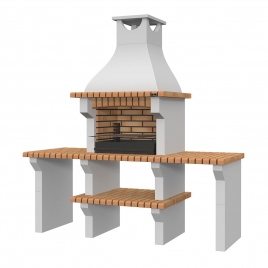 Silves Yellow Barbecue mit 2 Arbeitsplatten