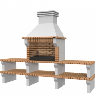 Grill mit 2 Arbeitsplatten Viana Yellow