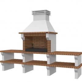 Barbecue with 2 countertops Viana Templar