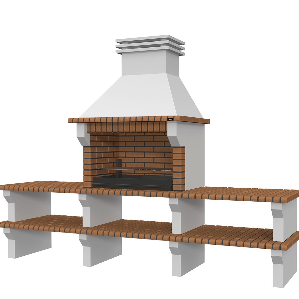 Grill mit 2 Arbeitsplatten Viana Templar