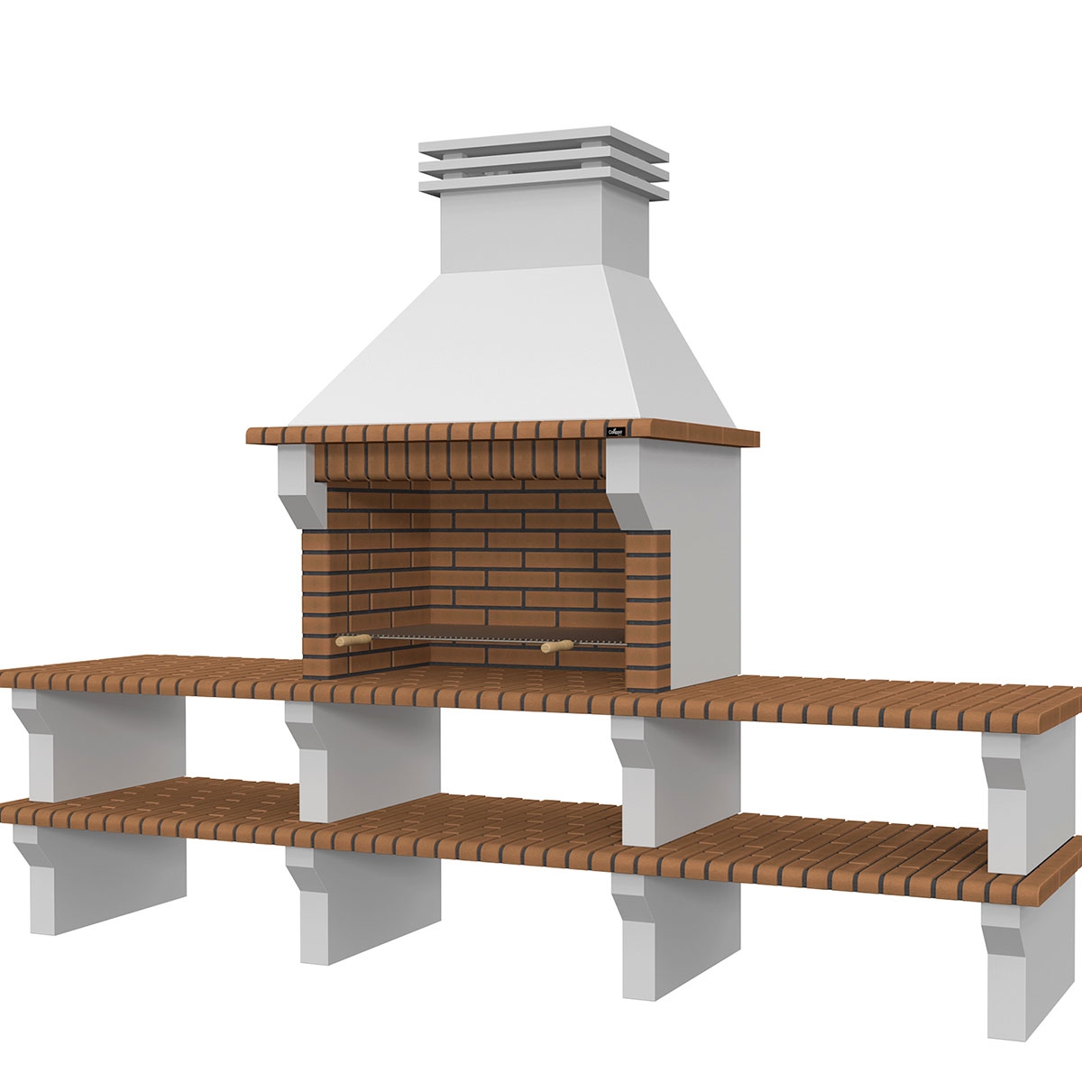 mit 2 Viana Templar-Arbeitsplatten