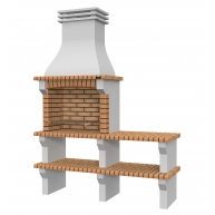 Barbecue with Countertop Fafe Yellow