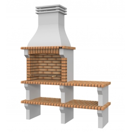 Churrasqueira com Bancada Fafe Amarelo