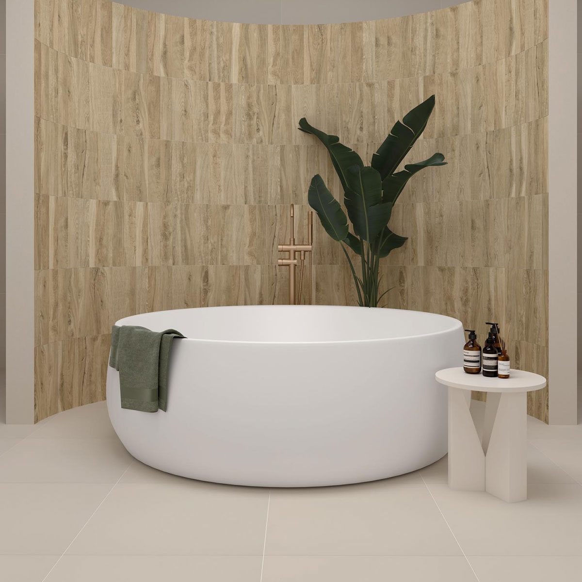 Interior with Essenza Beige flooring 60x120