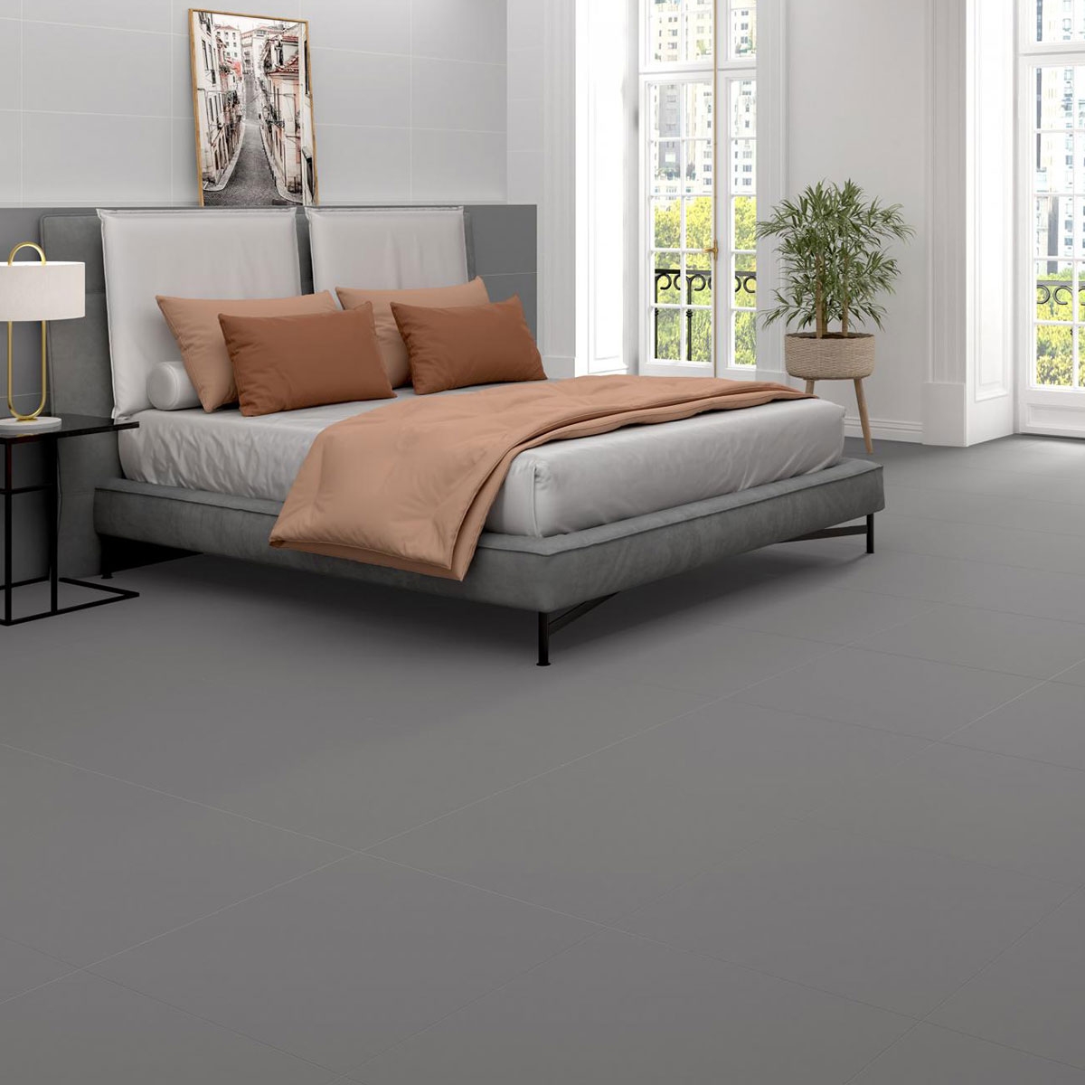 Chambre avec revêtement Essenza Bianco 30x60