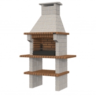 Churrasqueira com mini bancadas Braga Templária