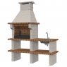Barbecue with countertops, sink and faucet Braga Templar